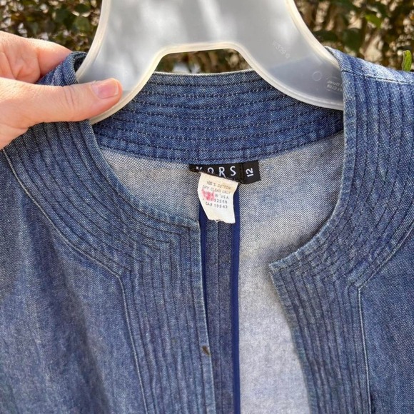 Vintage Micheal Kors open front Blue denim duster with a boho vibe - Picture 5 of 6